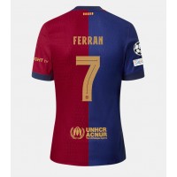 Billiga Barcelona Ferran Torres #7 Hemma fotbollskläder 2024-25 Kortärmad